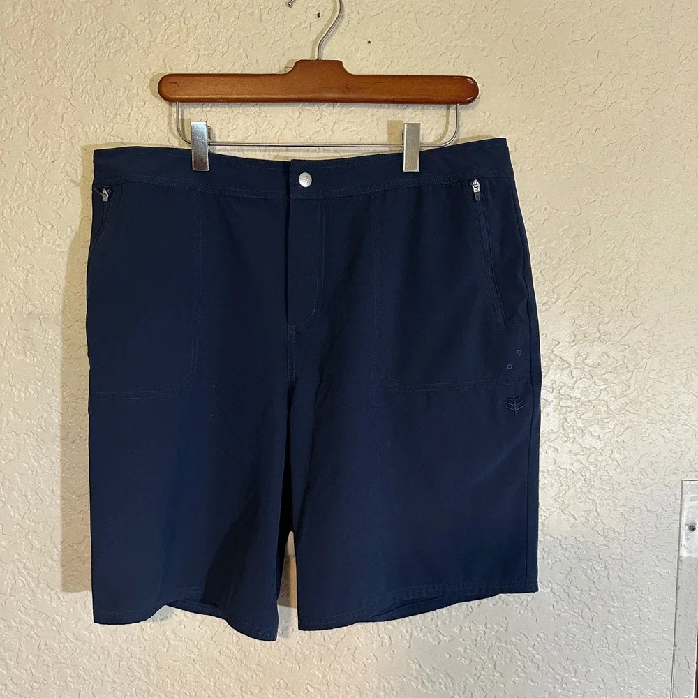 Coolibar‎ Board Shorts Navy 16 Women UPF 50+ Sun Protection Board Shorts